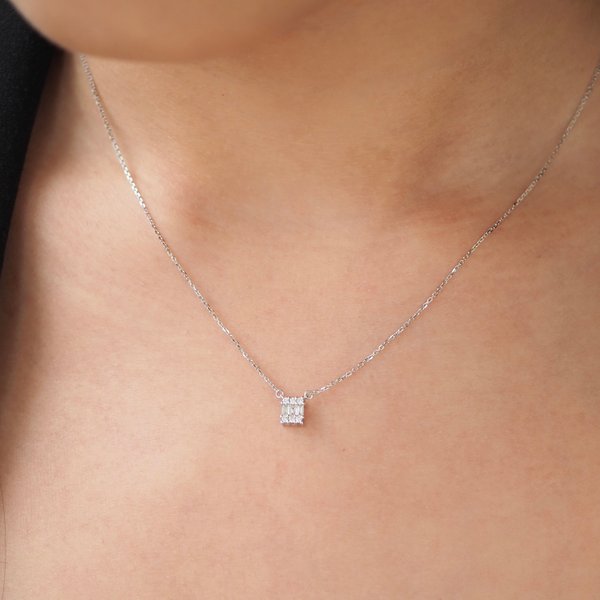 KORI Diamond Necklace - 18K White Gold
