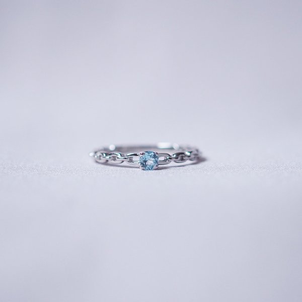 ESTEE Ring - Blue Topaz (Silver)