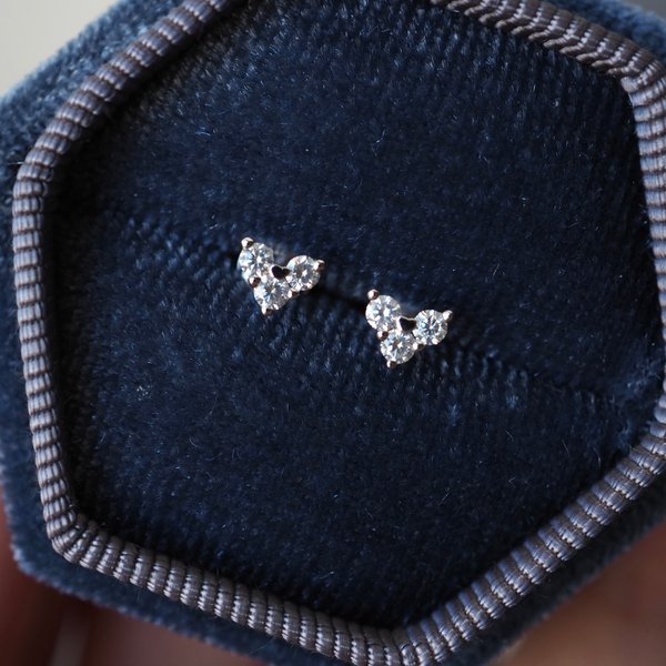 Beau Diamond Earrings - 18K White Gold