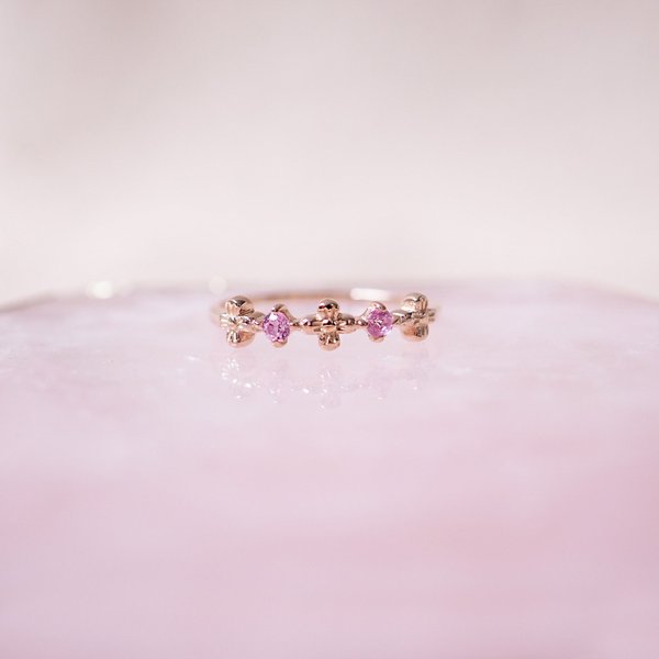 WILLOW Ring - Pink Sapphire