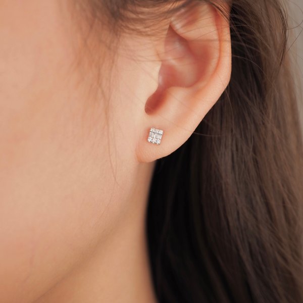KORI Diamond Earrings - 18K White Gold