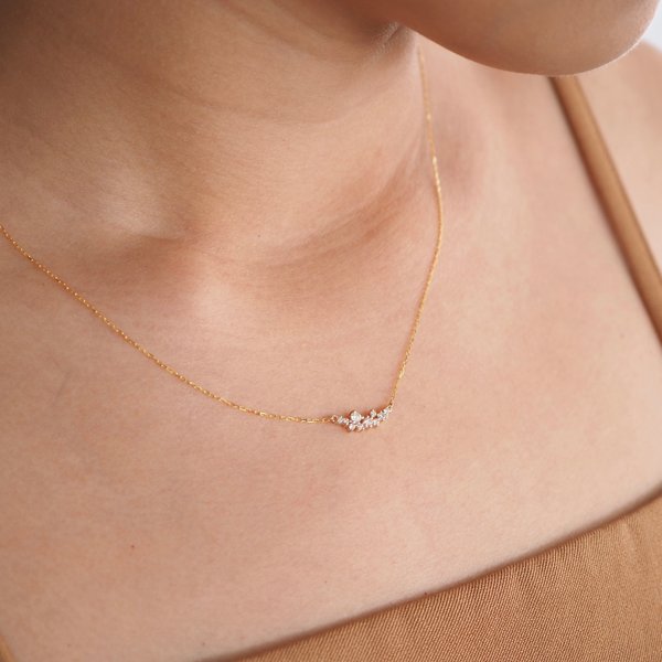 CASSIA Diamond Necklace - 14K Yellow Gold