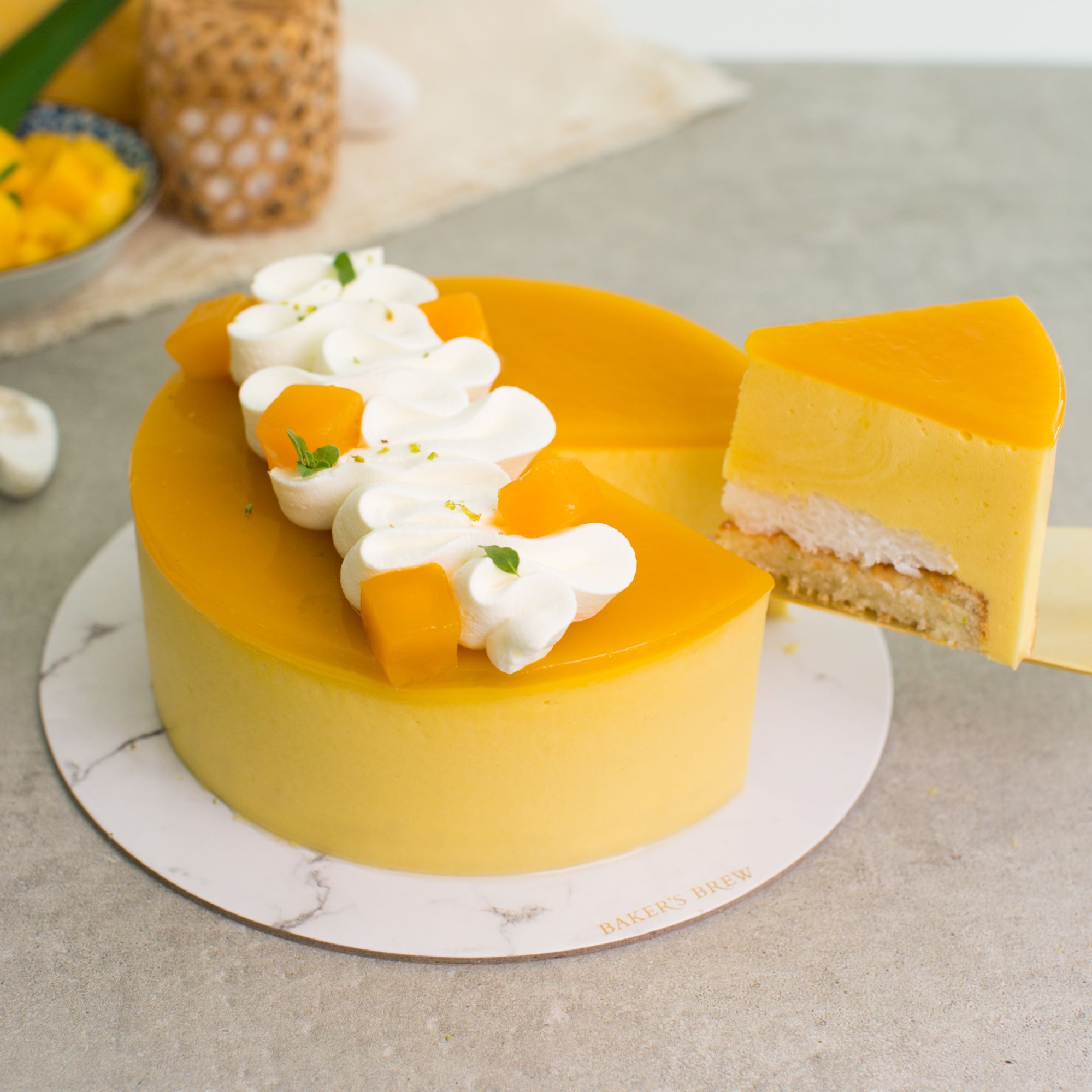 Mango Sticky Rice Cake (Limited Edition) 54 | Baker's Brew Studio Pte. Ltd.