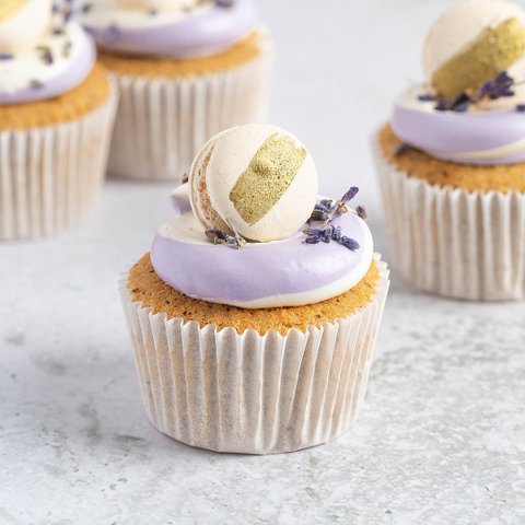 Earl Grey Lavender Cupcake