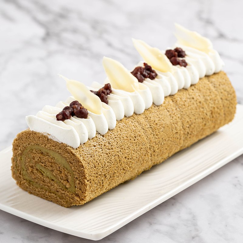 Hojicha Swiss Roll | Online Cake Delivery Singapore | Baker