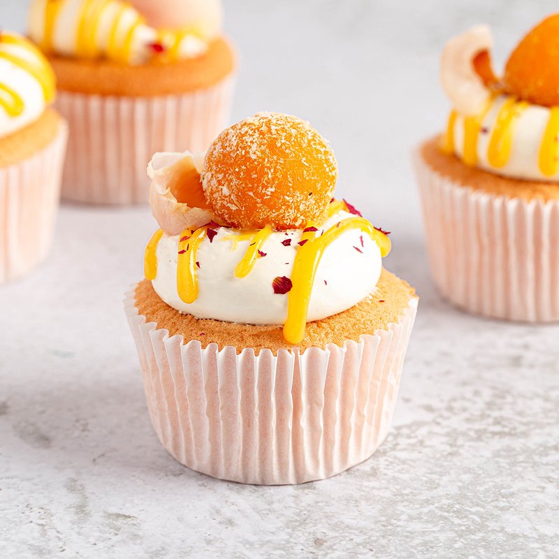 Lychee Mango Cupcakes | Online Cake Delivery Singapore | Baker