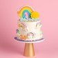 Pastel Rainbow Cake | Customised Cakes Singapore | Baker's Brew
