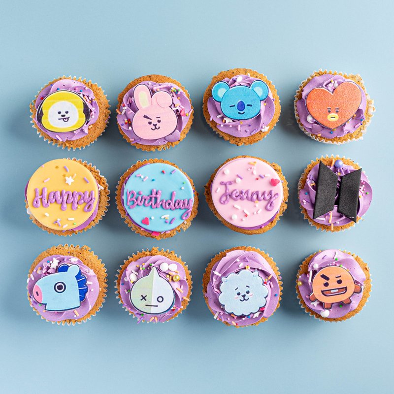 BT21 Cupcakes | Online Cupcake Delivery Singapore | Baker