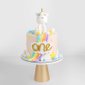 Rainbow Unicorn Wonderland Cake| Customised Cake Singapore | Baker's Brew 