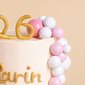 Light as Bubbles Pink and Gold | Customised Cakes Singapore | Baker's Brew