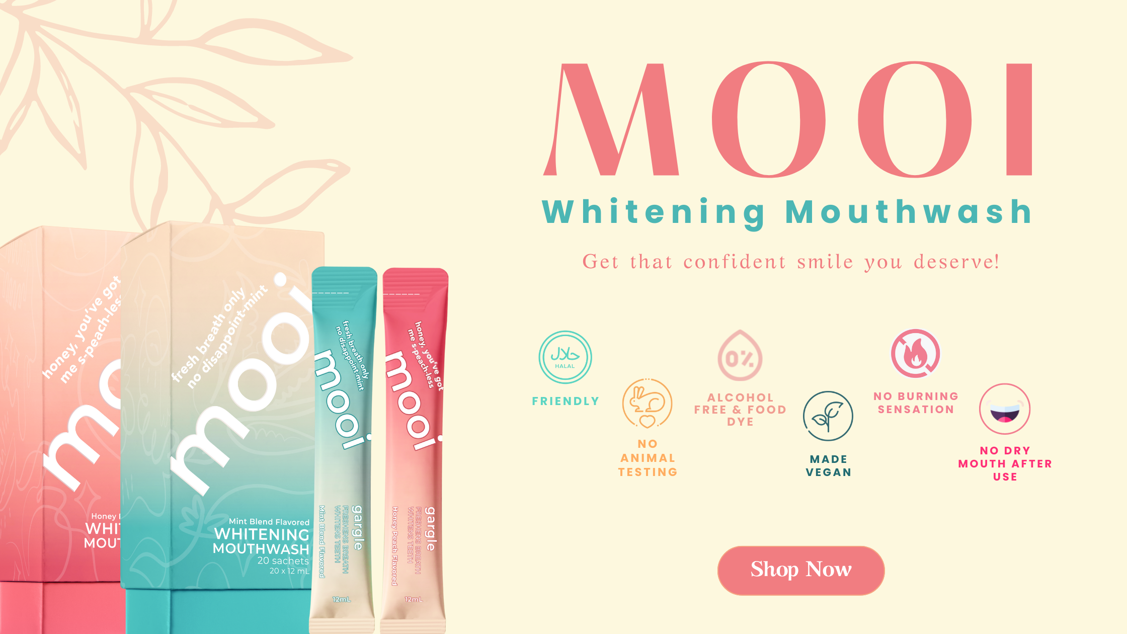 MOOI Teeth Whitening Mouthwash