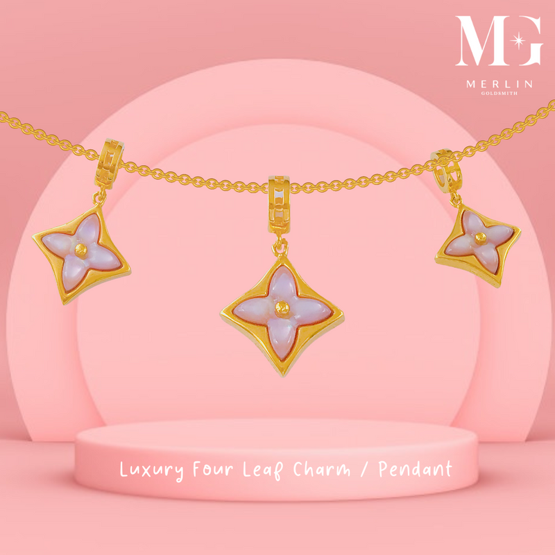 Color Blossom BB Star Pendant, Pink Gold, Malachite And Diamond