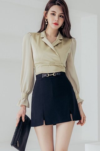 BACKORDER - Sahera Top With Mini Skirt Set