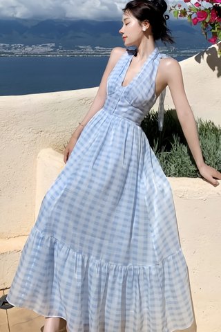 BACKORDER - Rostina Checkered Maxi Dress