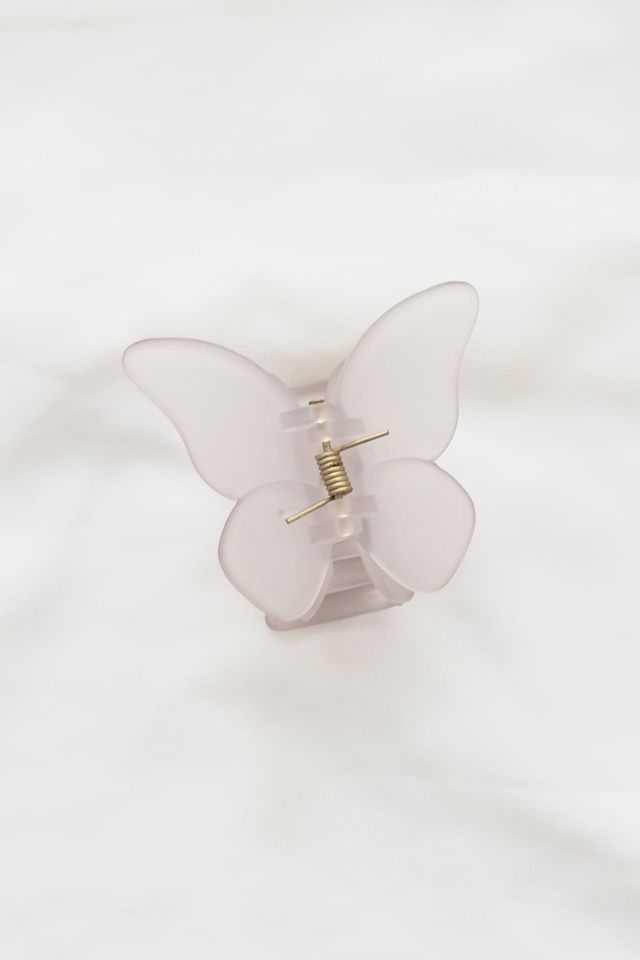 Large Butterfly Clip in Grey