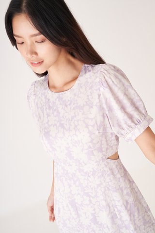 Cassia Midi Dress in Lilac