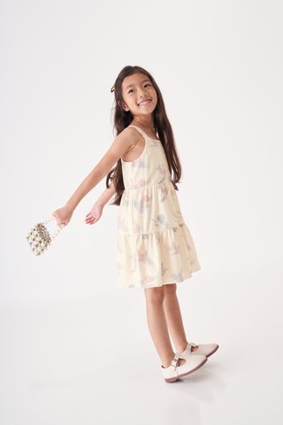 Kids' Adora Sleeveless Dress in Reunion Cream Print