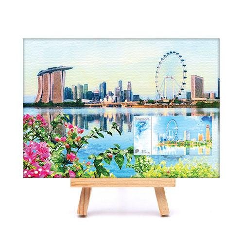 City in a Garden II Collection - Marina Bay Skyline Canvas Print