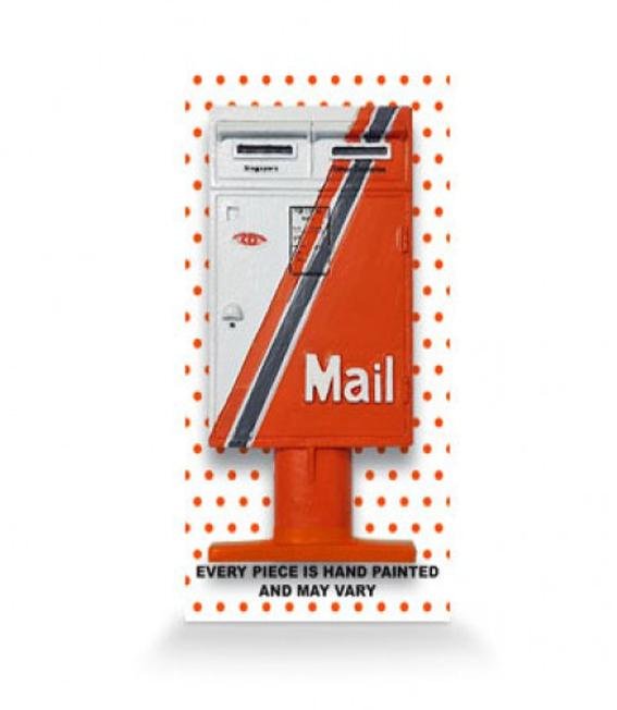 Posting Boxes of Singapore Collection - Orange Posting Box 3D Magnet 