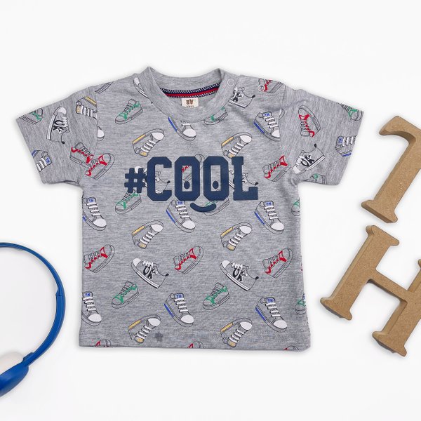 Too Cool for School Grey T-shirt