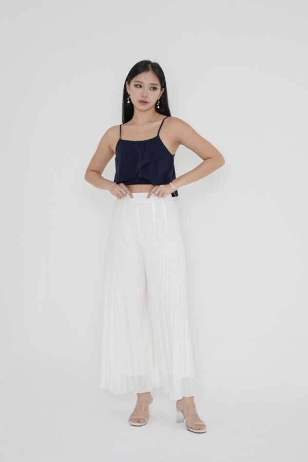 *TPZ* KARLY PLEATED PANTS IN WHITE
