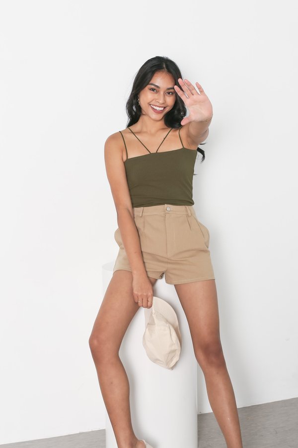 *TPZ* GIA 2 WAY BASIC TOP IN OLIVE