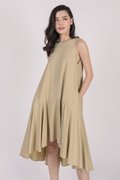 Iva-Ecru-Fishtail-Dress-Image-3-The-Tinsel-Rack-Singapore