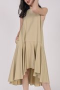 Iva-Ecru-Fishtail-Dress-Image-4-The-Tinsel-Rack-Singapore