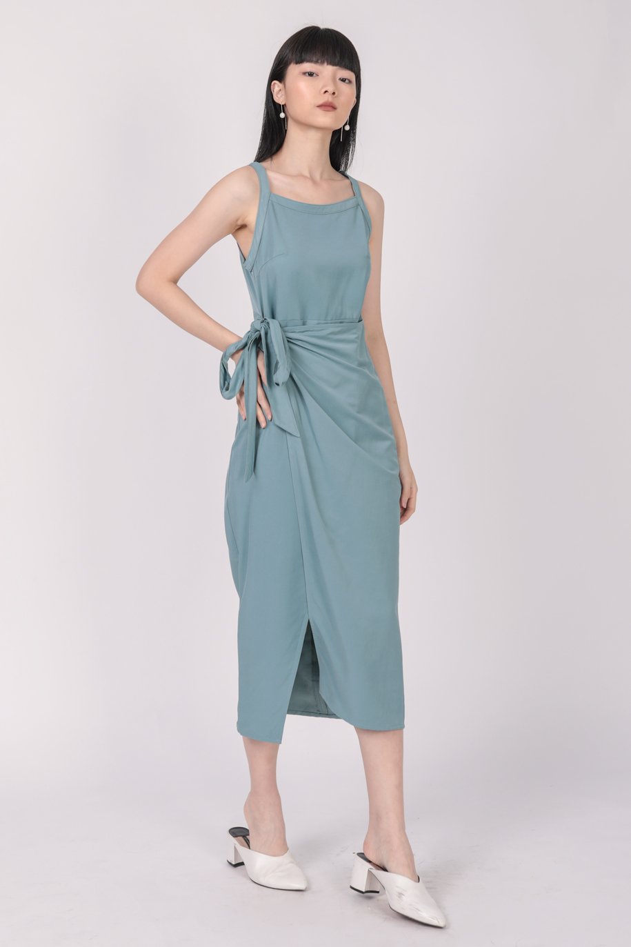 Finley Wrap Dress (Teal Blue)