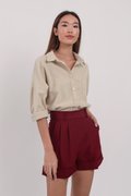 Brook-Maroon-Tailored-Shorts-Image-3-The-Tinsel-Rack-Singapore