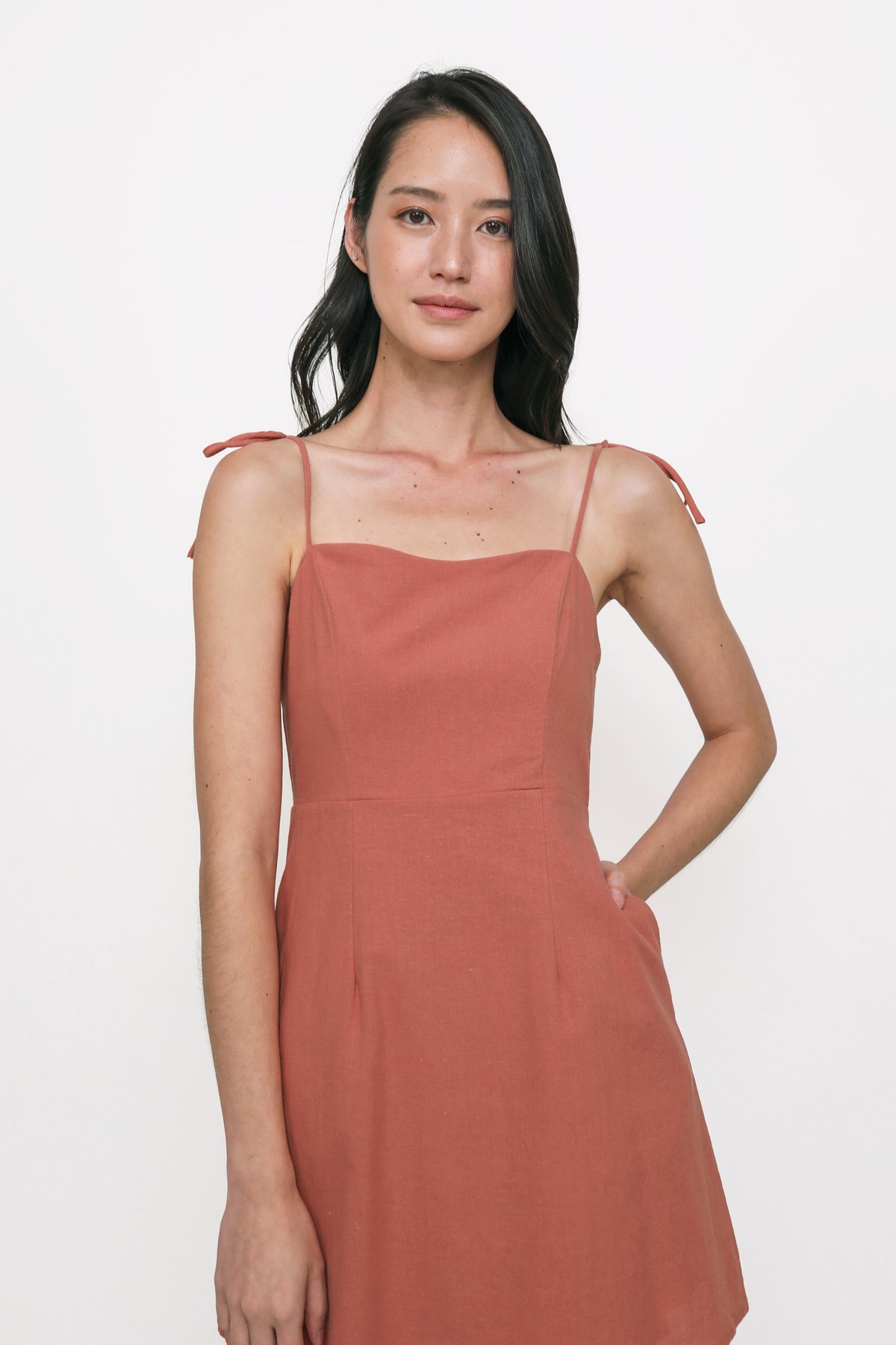 Klara Mini Dress (Coral Pink) 