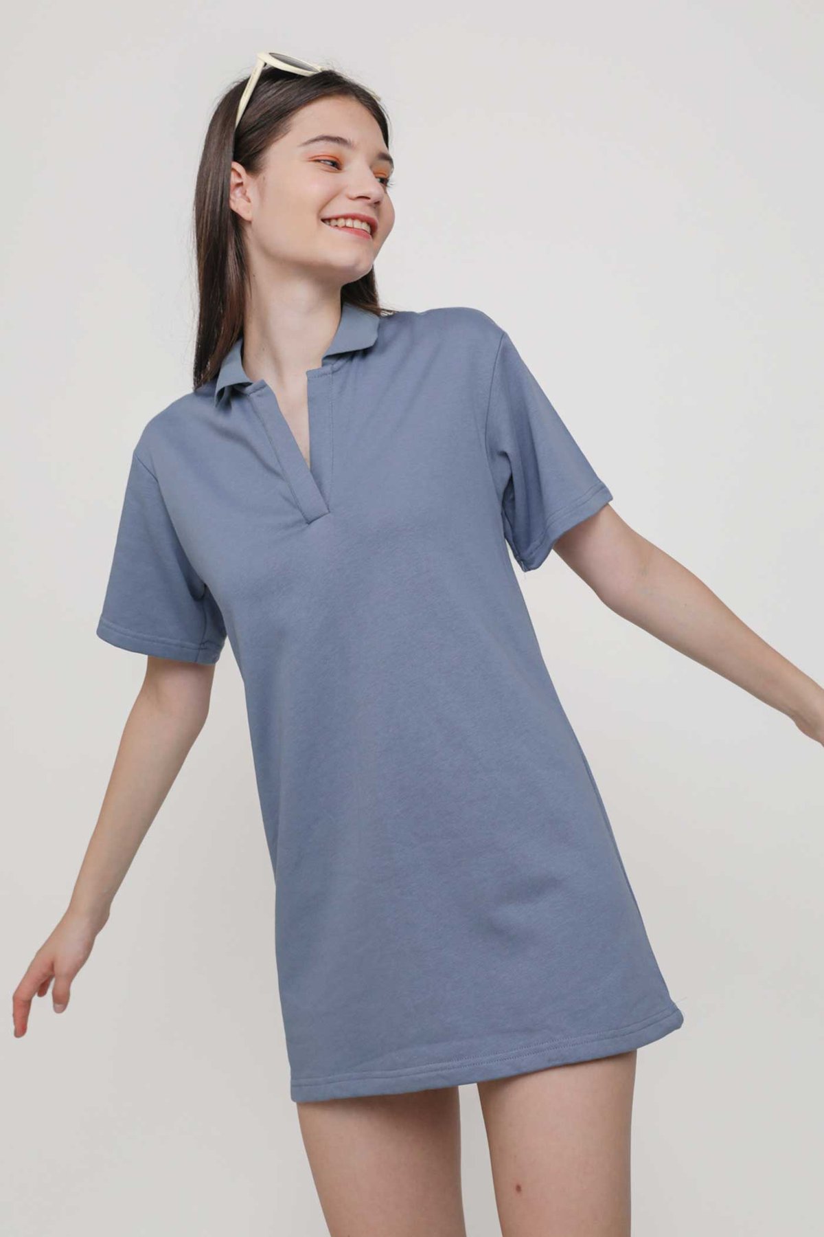 Anderson Polo Dress (Periwinkle)