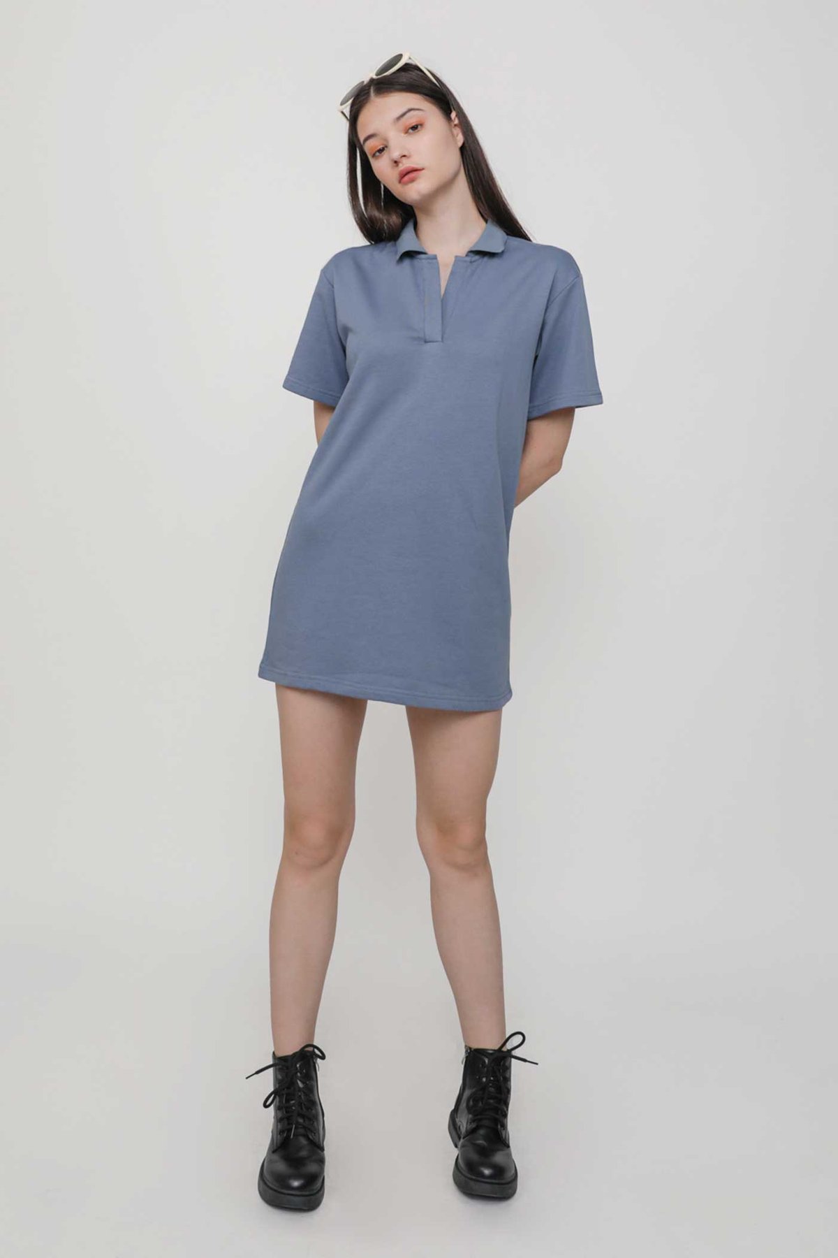 Anderson Polo Dress (Periwinkle)