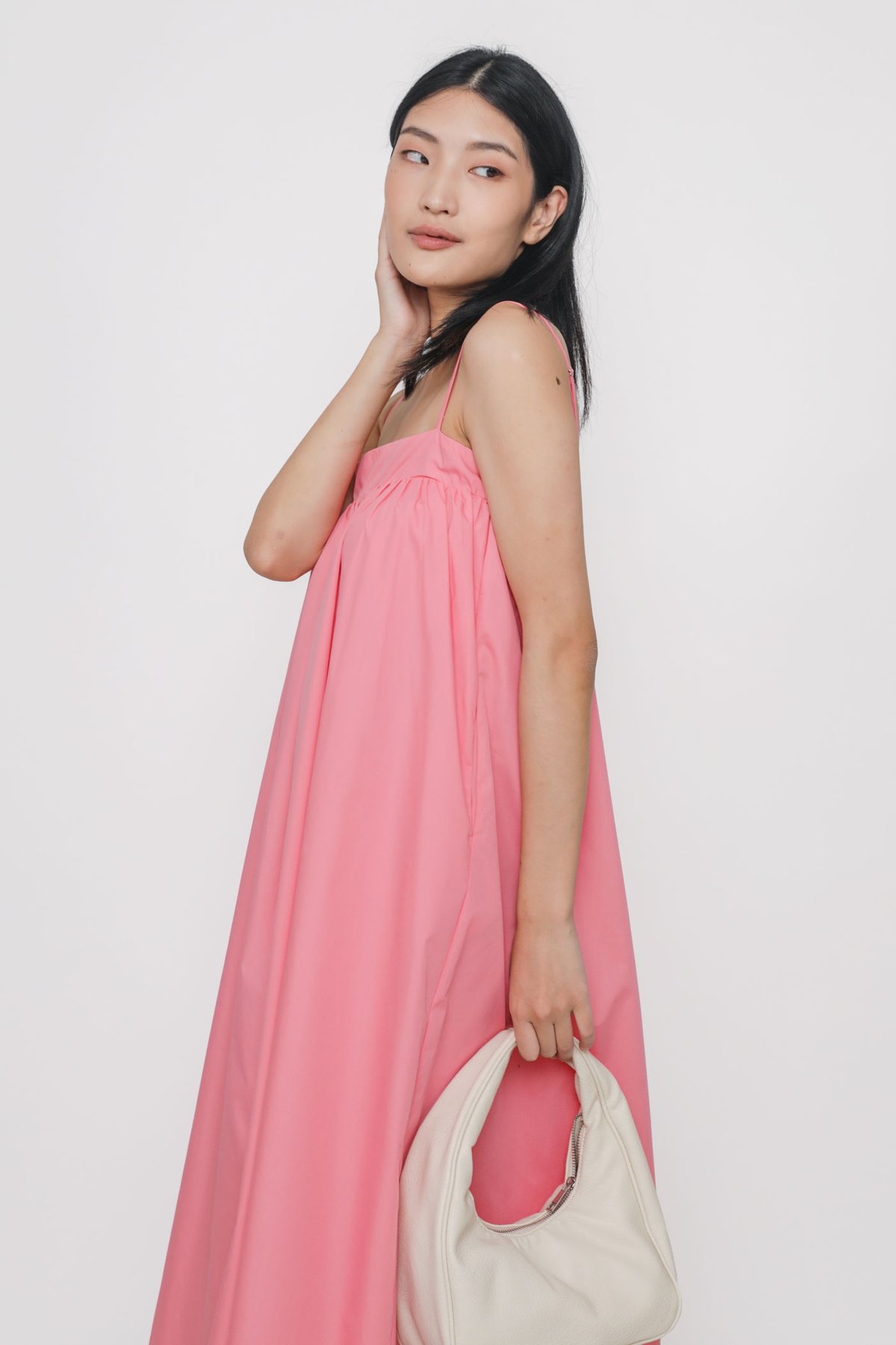 Tatiana Tent Midi Dress (Pink)
