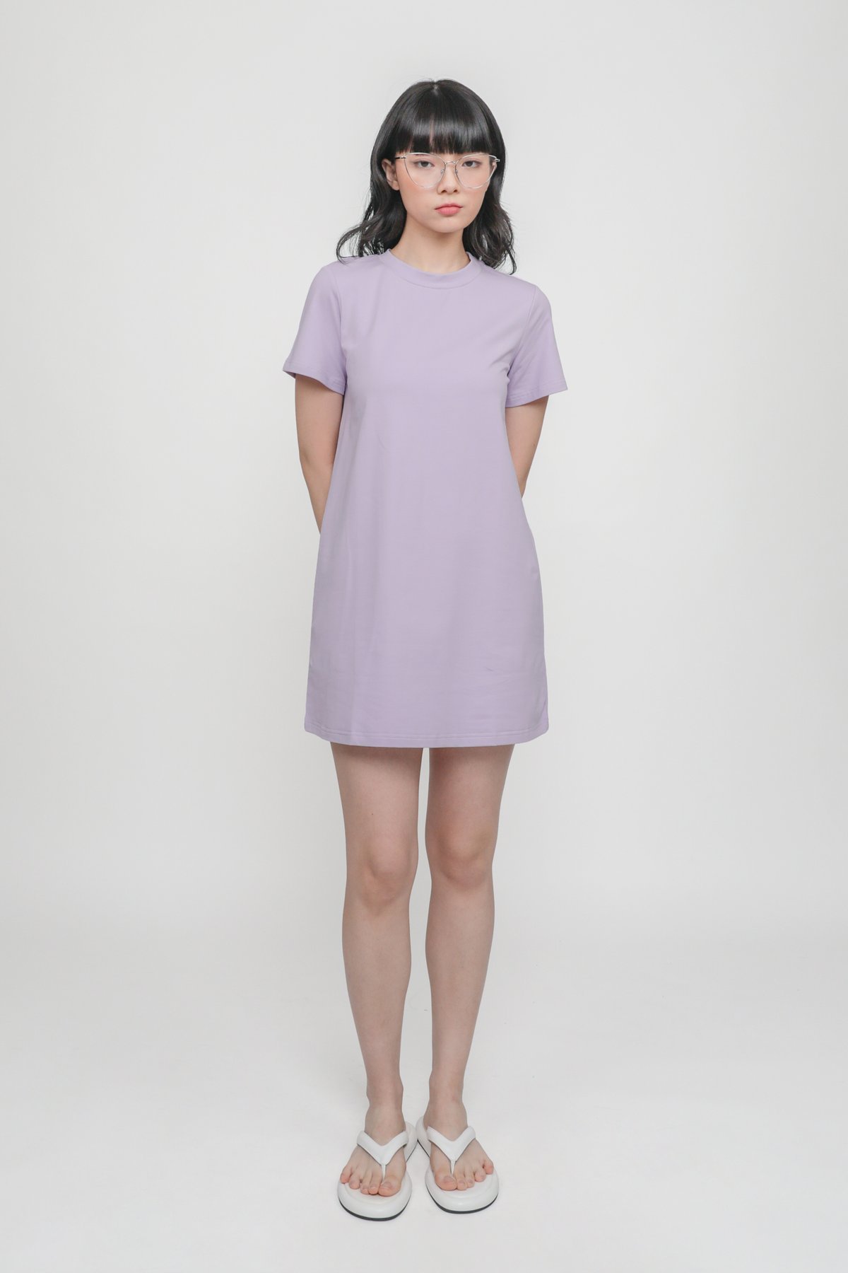 Ariane T-Shirt Dress (Lilac)
