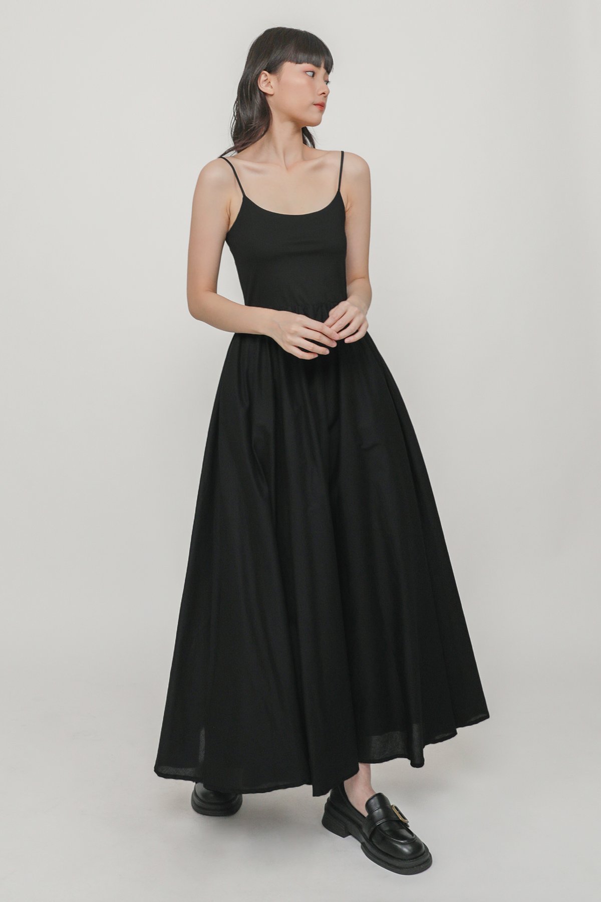 Phoebe Spag Dress (Black)